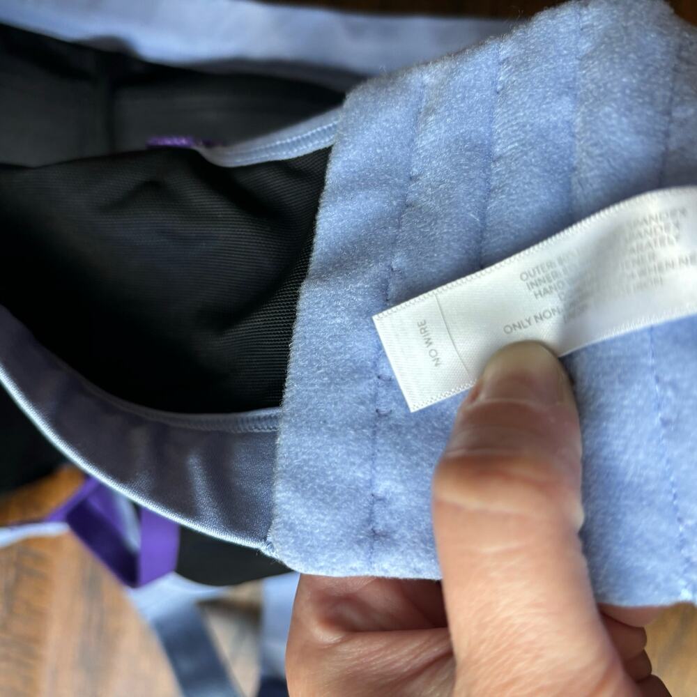 LIVI by Lane Bryant Racerback Padded Bra Blue Sz 42D - Picture 4 of 9